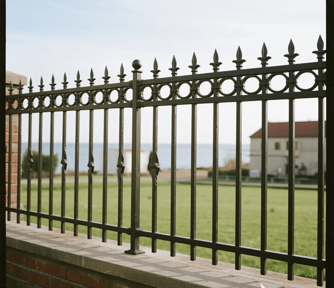 Commercial Wrought Iron Security Fence Commercial Wrought Iron Security Fence